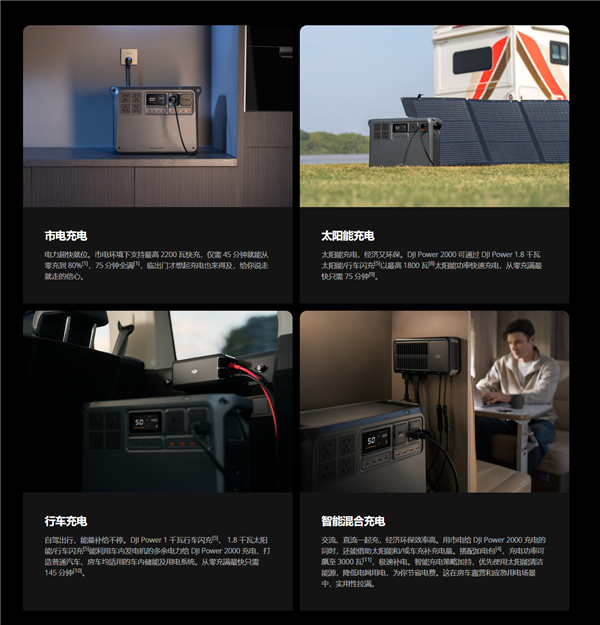 5699元起！大疆釋出Power 2000戶外電源：內含2度電 3000W輸出
