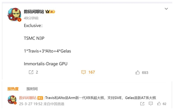 聯發科最強Soc！曝天璣9500配備4顆X9系超大核：跑分再創新高