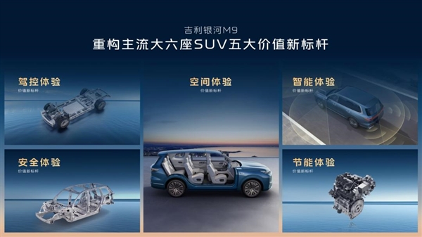 吉利丟王炸 17.38萬的銀河M9 開始無差別攻擊