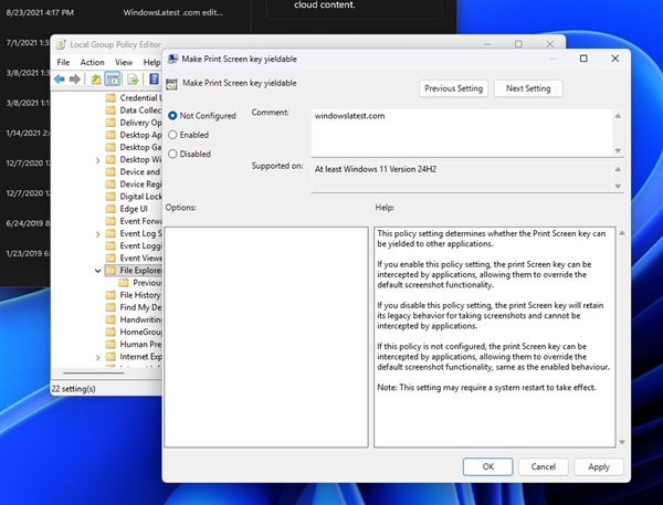 微軟想通了!Win11新特性曝光:Print Screen鍵不再獨佔 第三方也能用