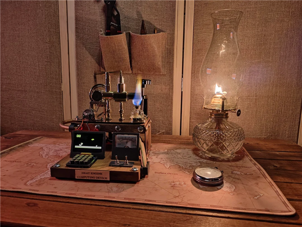 不插電不裝電池：硬核玩家造出燒火執行的電腦！還真能玩遊戲